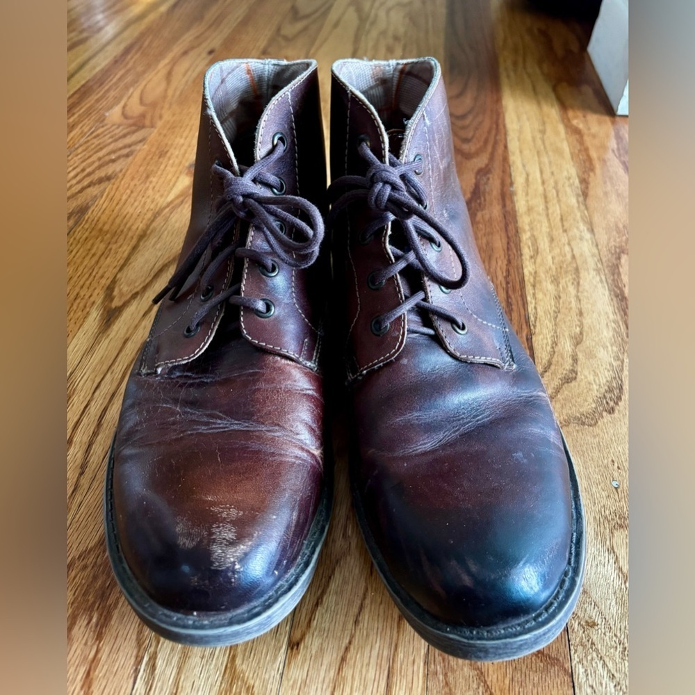 BED|STU Men's Dark Brown Leather Chukka Boots - Size 10
